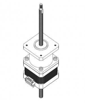 貫通式滾珠絲桿直線步進(jìn)電機(jī)-42H48MBTG