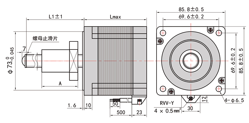 外驅(qū)式滾珠絲桿直線步進(jìn)電機(jī)-86H98MBG