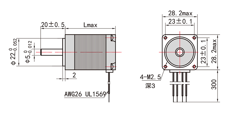 28系列步進(jìn)電機(jī)NEMA11-11HS41