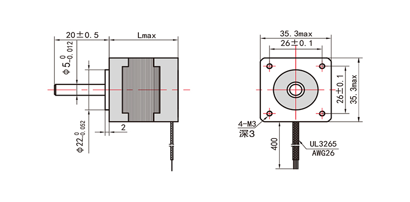 35系列步進(jìn)電機(jī)NEMA14-14HS34