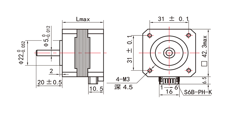 42系列步進電機NEMA17-17HS60