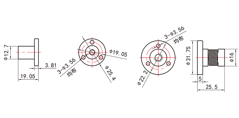 42mm外驅(qū)式直線步進(jìn)電機(jī)-17HY34