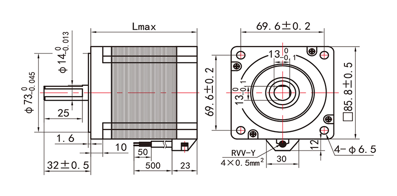 86系列步進(jìn)電機NEMA34-34HS150