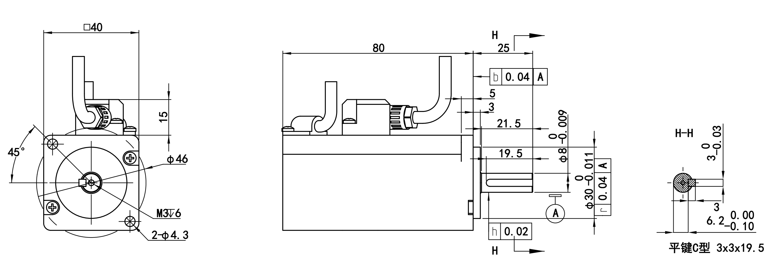 100W直流伺服24V-標(biāo)準(zhǔn)機(jī)身版本-EC40TM024100K8E